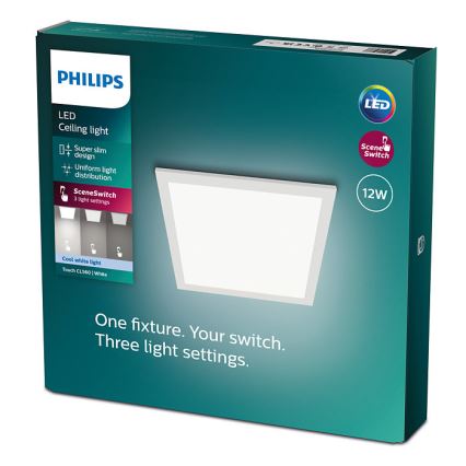 Philips - Himmennettävä LED-kattovalaisin SLIM SCENE SWITCH LED / 12W / 230V 4000K