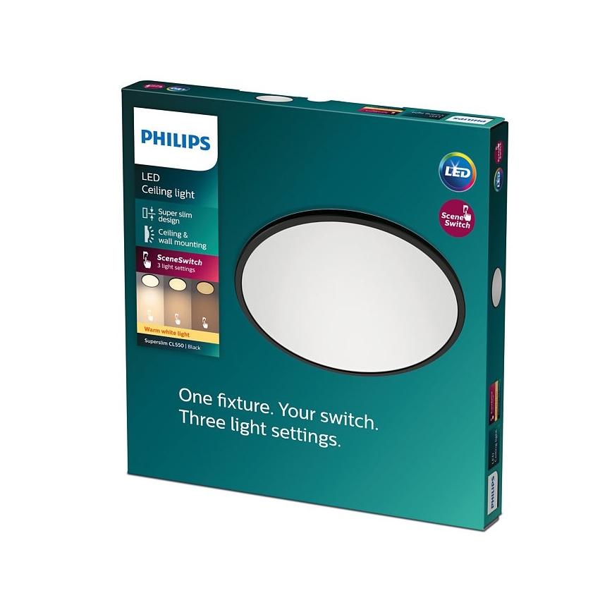 Philips - Himmennettävä LED-kattovalaisin SUPERSLIM CL550 LED/15W/230V