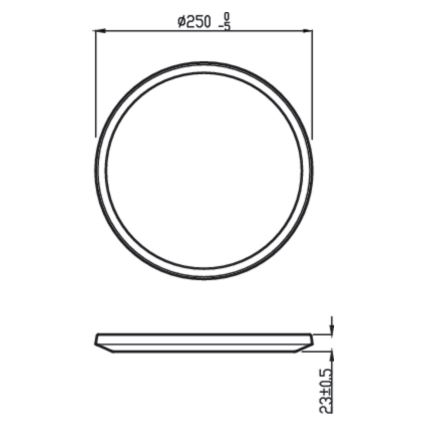 Philips - Himmennettävä LED-kattovalaisin SUPERSLIM CL550 LED/15W/230V