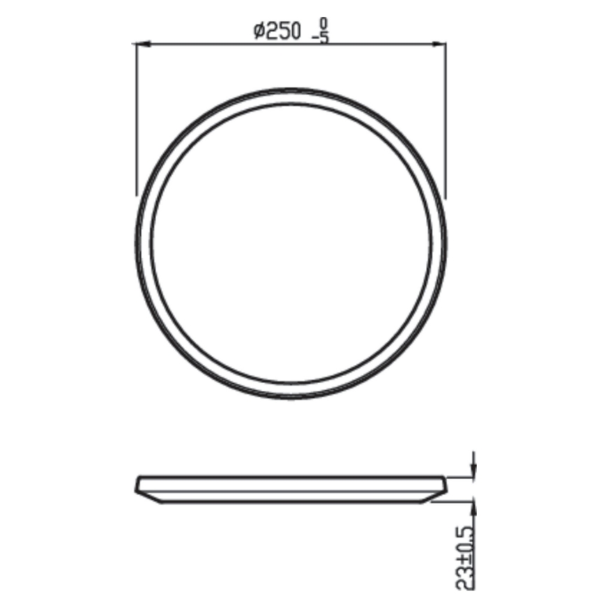 Philips - Himmennettävä LED-kattovalaisin SUPERSLIM CL550 LED/15W/230V