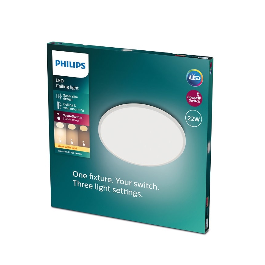 Philips - Himmennettävä LED-kattovalaisin KUVAKYTKIN LED / 22W / 230V