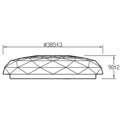 Philips - Himmennettävä LED-kattovalaisin TOBA LED / 23W / 230V 2700-6500K + kaukosäädin