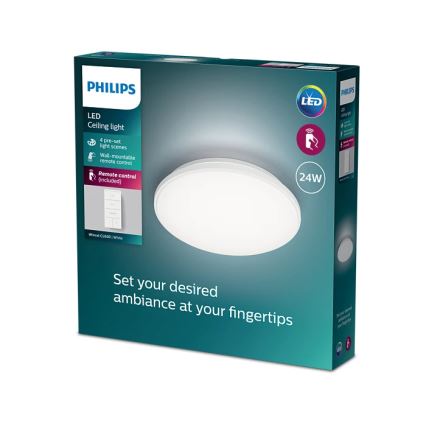 Philips - Himmennettävä LED-kattovalaisin LED/24W/230V 2700-6500K + kauko-ohjaus