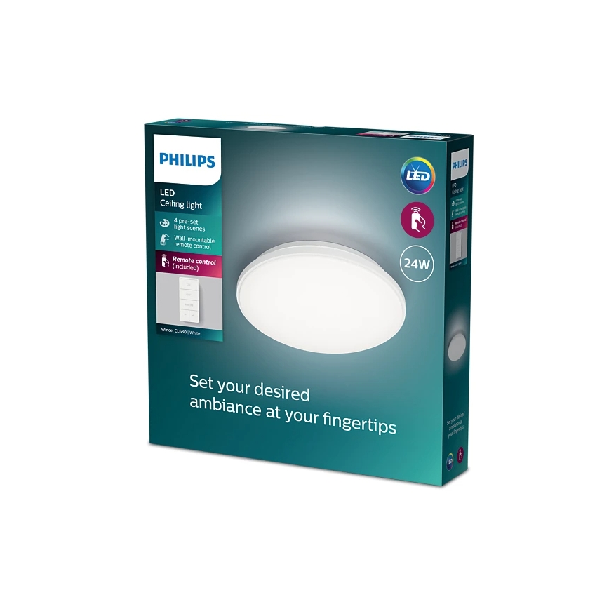 Philips - Himmennettävä LED-kattovalaisin LED/24W/230V 2700-6500K + kauko-ohjaus