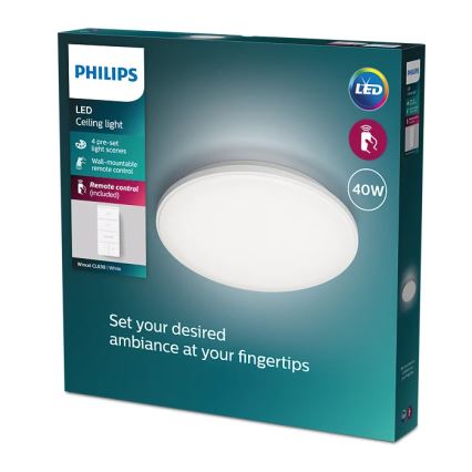 Philips - Himmennettävä LED-kattovalaisin LED/40W/230V 2700-6500K + kauko-ohjaus