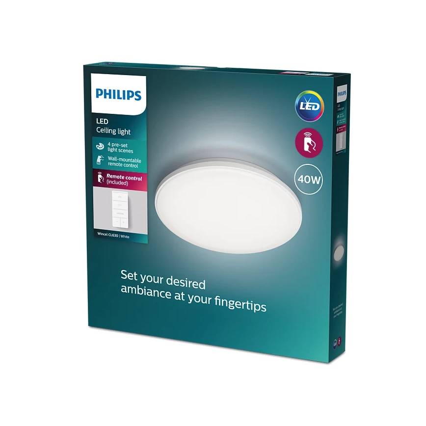 Philips - Himmennettävä LED-kattovalaisin LED/40W/230V 2700-6500K + kauko-ohjaus