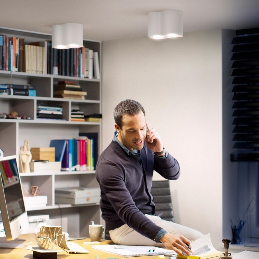 Philips - Himmennettävä LED-kohdevalo Hue PILLAR 2xGU10/5W/230V + Kauko-ohjain