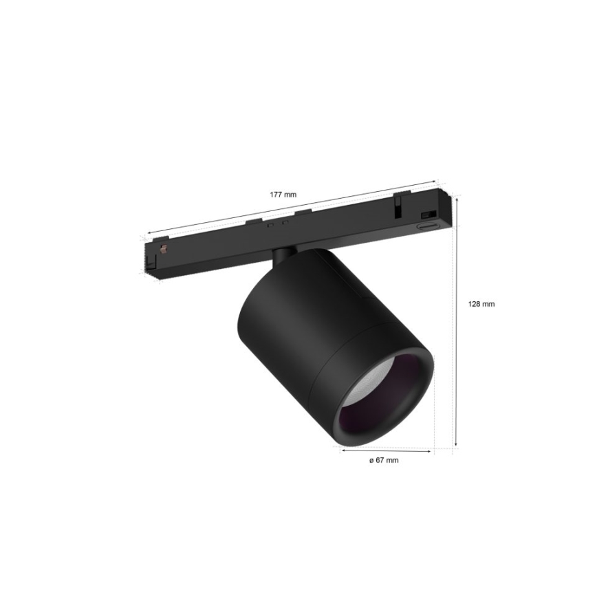 Philips - LED RGB Himmennettävä kohdevalo kiskojärjestelmään Hue PERIFO LED/5,2W/24V 2000-6500K