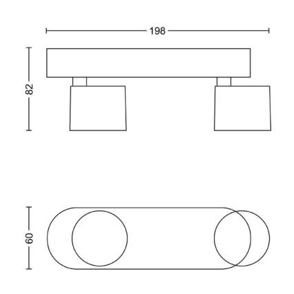 Philips - Himmennettävä LED-kohdevalo 2xLED/4,5W/230V