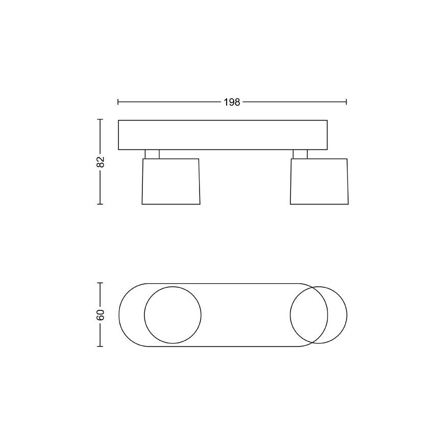 Philips - Himmennettävä LED-kohdevalo 2xLED/4,5W/230V
