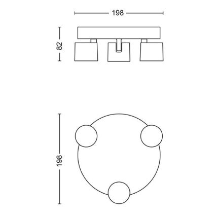 Philips - Himmennettävä LED-kohdevalo 3xLED/4,5W/230V