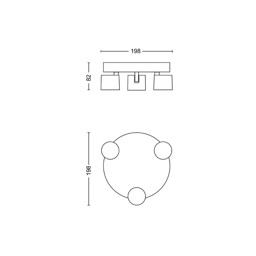 Philips - Himmennettävä LED-kohdevalo 3xLED/4,5W/230V