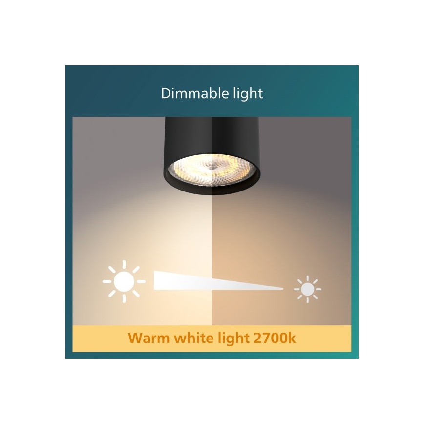 Philips - Himmennettävä LED-kohdevalo 4xLED/4,5W/230V