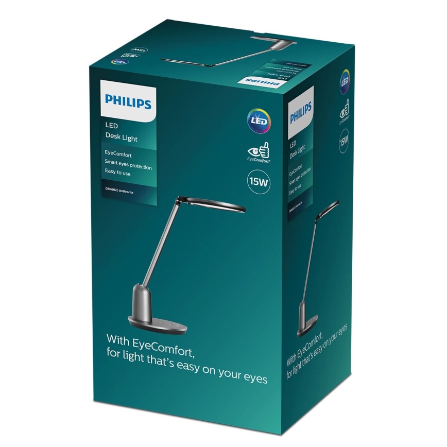 Philips - Himmennettävä LED-kosketuspöytävalaisin EINSTEIN SCENE SWITCH LED/15W/230V 2800/4000/5100K CRI94