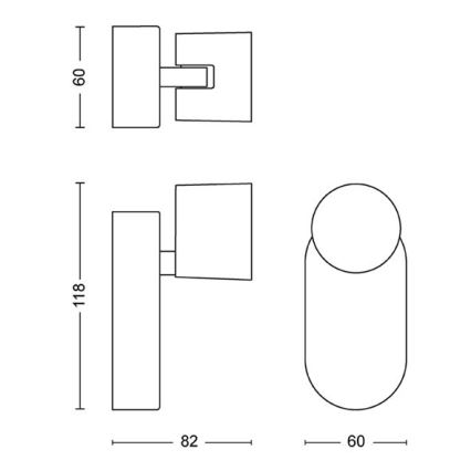 Philips - Himmennettävä LED-seinävalaisin LED/4,5W/230V