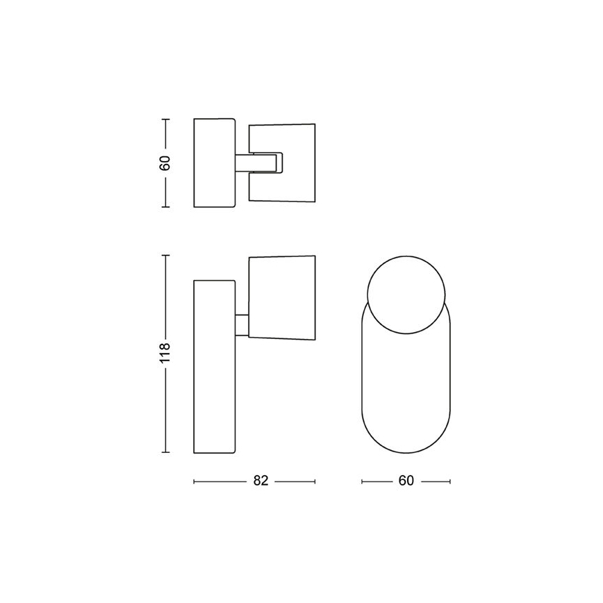 Philips - Himmennettävä LED-seinävalaisin LED/4,5W/230V