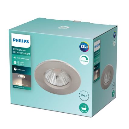 Philips - Himmennettävä LED-valaisin kylpyhuoneeseen LED/5,5W/230V 2700K IP65
