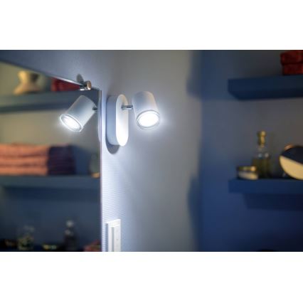 Philips - Himmennettävä LED-valaisin kylpyhuoneeseen Hue ADORE 1xGU10/5W/230V IP44 + Kauko-ohjaus