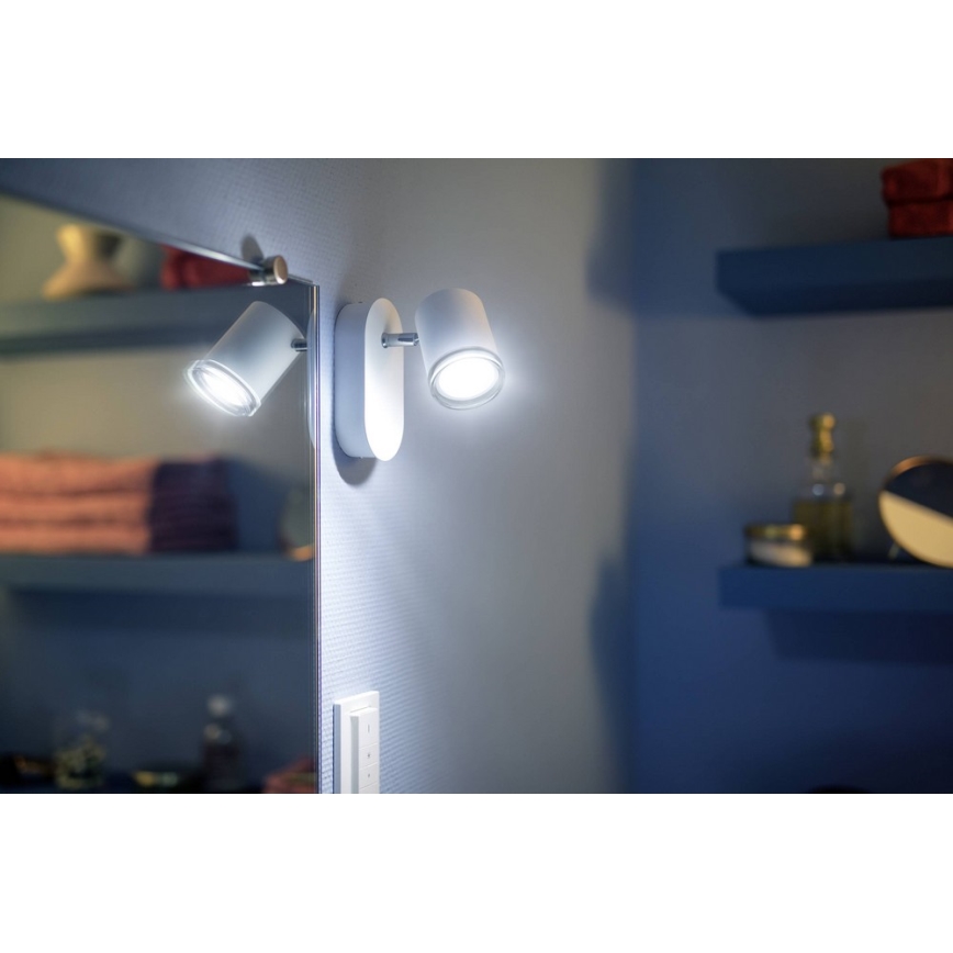 Philips - Himmennettävä LED-valaisin kylpyhuoneeseen Hue ADORE 1xGU10/5W/230V IP44 + Kauko-ohjaus