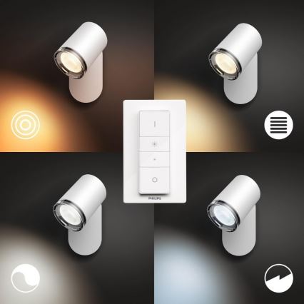 Philips - Himmennettävä LED-valaisin kylpyhuoneeseen Hue ADORE 1xGU10/5W/230V IP44 + Kauko-ohjaus