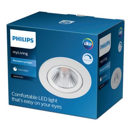 Philips - Himmennettävä riippuva LED-kattovalaisin SPARKLE LED/5,5W/230V valkoinen