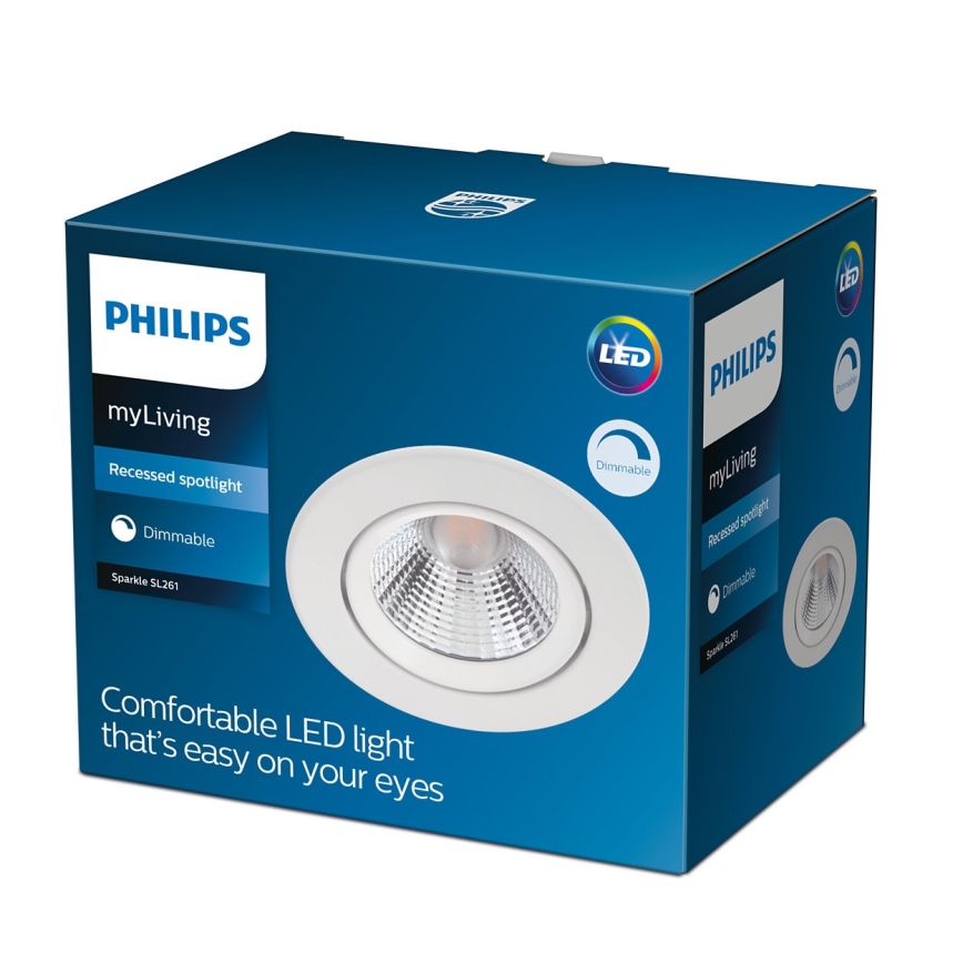 Philips - Himmennettävä upotettava LED-kattovalaisin LED/5,5W/230V 2700K