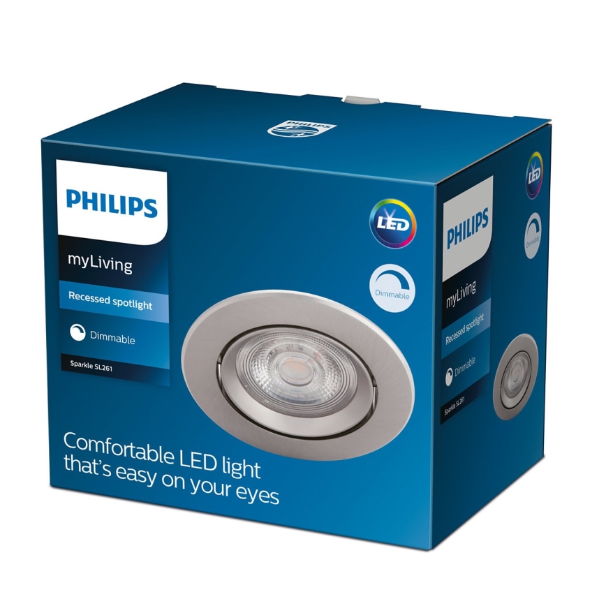 Philips - Himmennettävä upotettava LED-kattovalaisin LED/5W/230V 2700K
