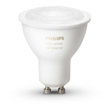 Philips - himmennettevä LED-polttimo Hue WHITE AMBIANCE 1xGU10/5,5W 2200-6500K