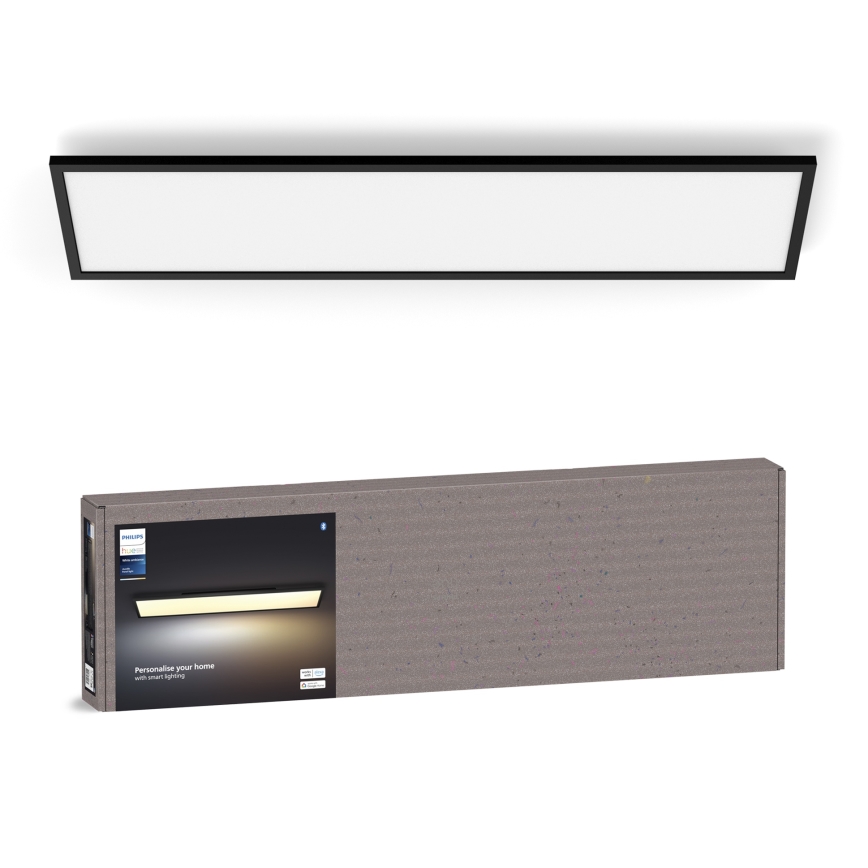Philips - Hue AURELLE himmennettävä LED-kattovalaisin LED/39W/230V 2200-6500K 120x30 cm musta