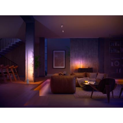 Philips - LED RGBW himmennettävä lattiavalaisin Hue SIGNE LED/29W/230V 2000-6500K valkoinen