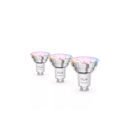 SETTI 3x himmennettäviä LED-lamppuja Philips Hue White And Color Ambiance Essential GU10/4,7W/230V 2200-6500K