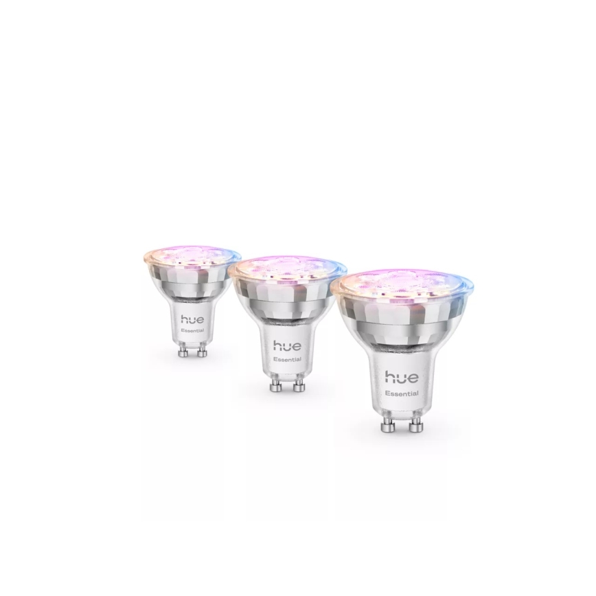 SETTI 3x himmennettäviä LED-lamppuja Philips Hue White And Color Ambiance Essential GU10/4,7W/230V 2200-6500K