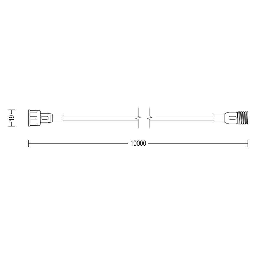 Philips - Jatkojohto ulkokäyttöön 10m IP67