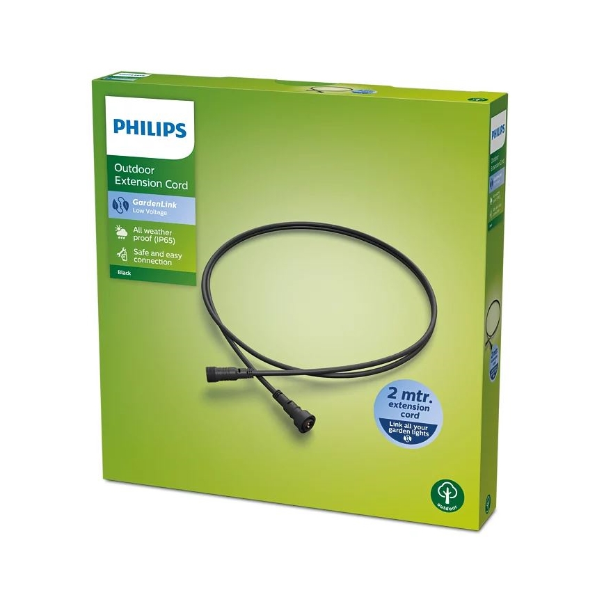 Philips - Jatkojohto ulkokäyttöön 2m IP65