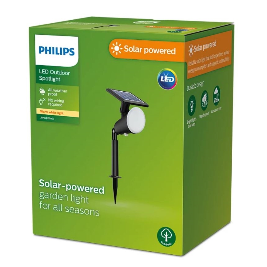 Philips - LED aurinkopaneelivalaisin JIVIX LED/1,4W/3,7V 1800 mAh IP44