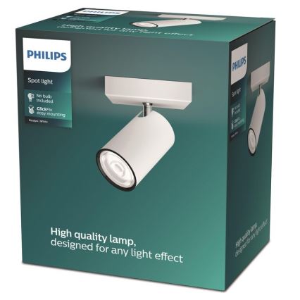 Philips - Kohdevalo KOSIPO 1xGU10/5,5W/230V valkoinen