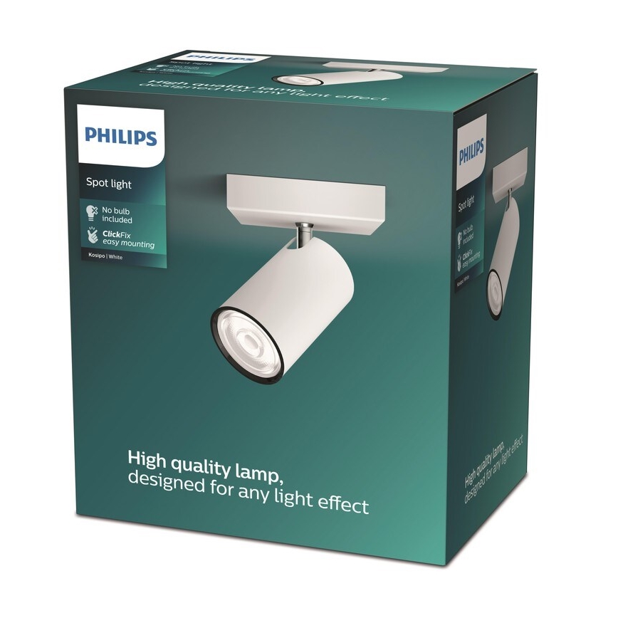 Philips - Kohdevalo KOSIPO 1xGU10/5,5W/230V valkoinen