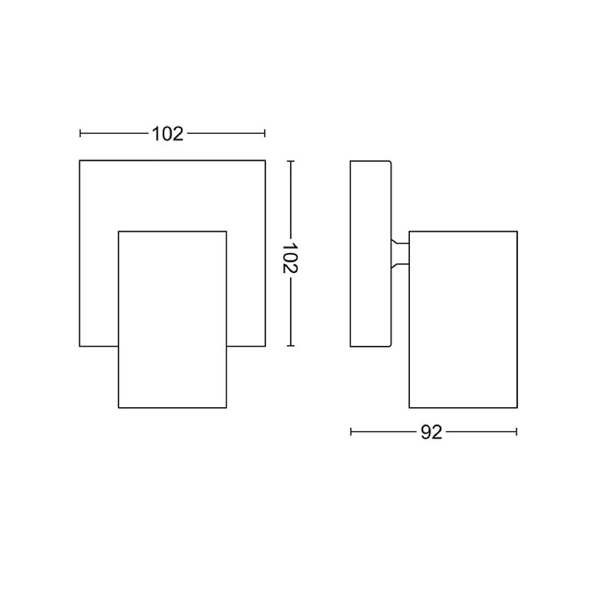 Philips - Kohdevalo KOSIPO 1xGU10/5,5W/230V valkoinen