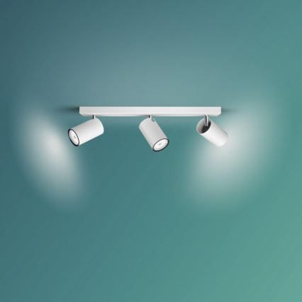 Philips - Kohdevalo KOSIPO 3xGU10/5,5W/230V valkoinen