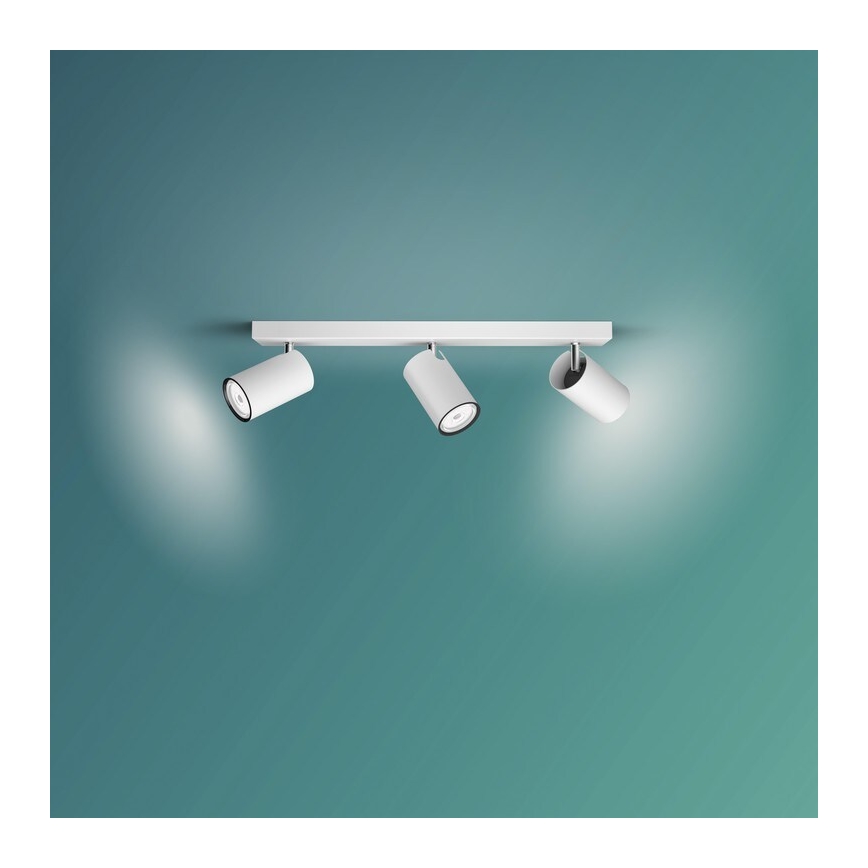 Philips - Kohdevalo KOSIPO 3xGU10/5,5W/230V valkoinen