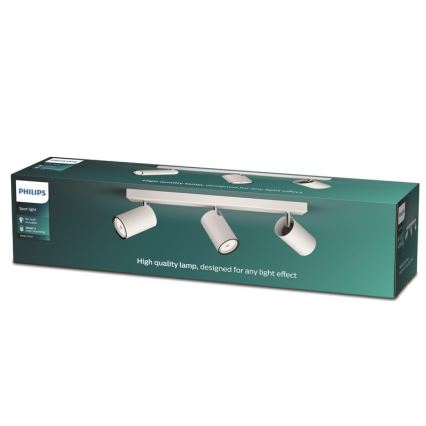 Philips - Kohdevalo KOSIPO 3xGU10/5,5W/230V valkoinen
