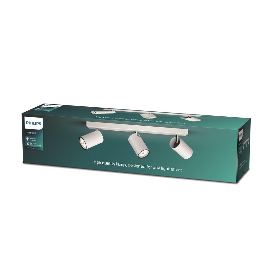 Philips - Kohdevalo KOSIPO 3xGU10/5,5W/230V valkoinen