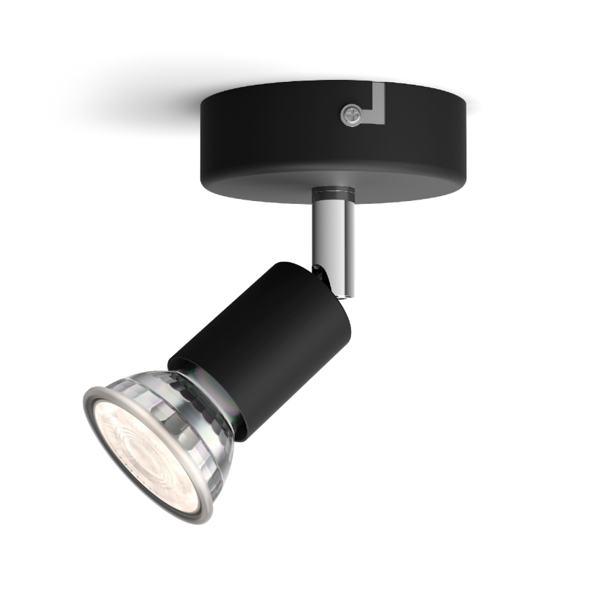 Philips - Kohdevalo 1xGU10/50W/230V musta