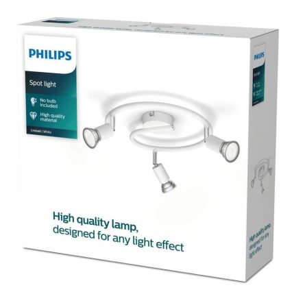Philips - Kohdevalo 3xGU10/50W/230V valkoinen
