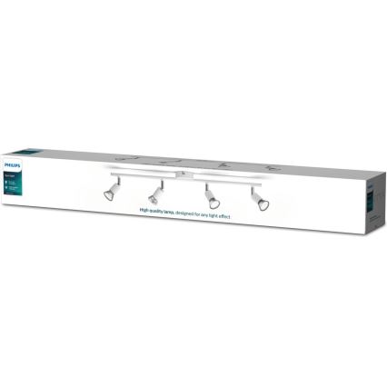 Philips - Kohdevalo 4xGU10/50W/230V valkoinen