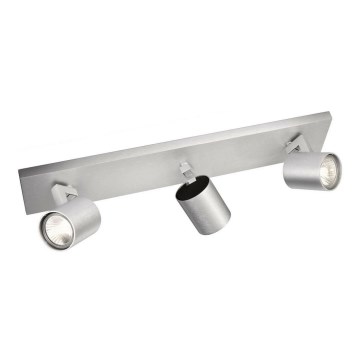 Philips - Kohdevalo mattakromi 3xGU10/35W/230V