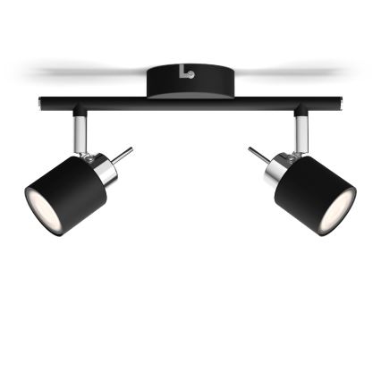 Philips - Kohdevalo 2xGU10/35W/230V musta