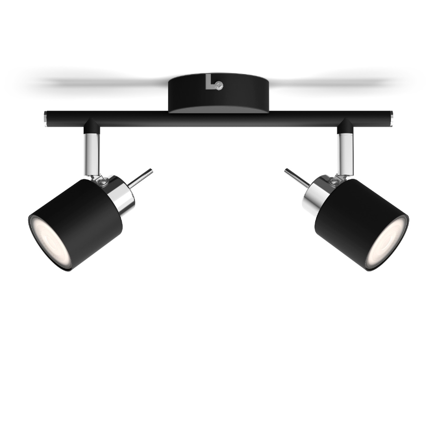 Philips - Kohdevalo 2xGU10/35W/230V musta