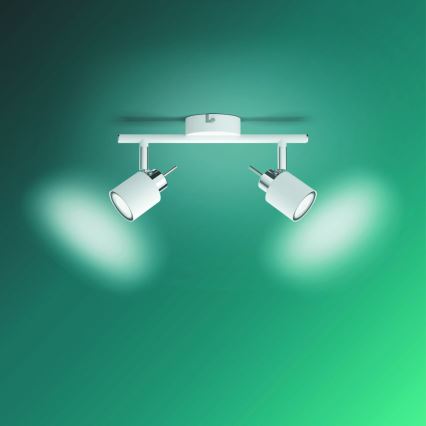 Philips - Kohdevalo 2xGU10/35W/230V valkoinen