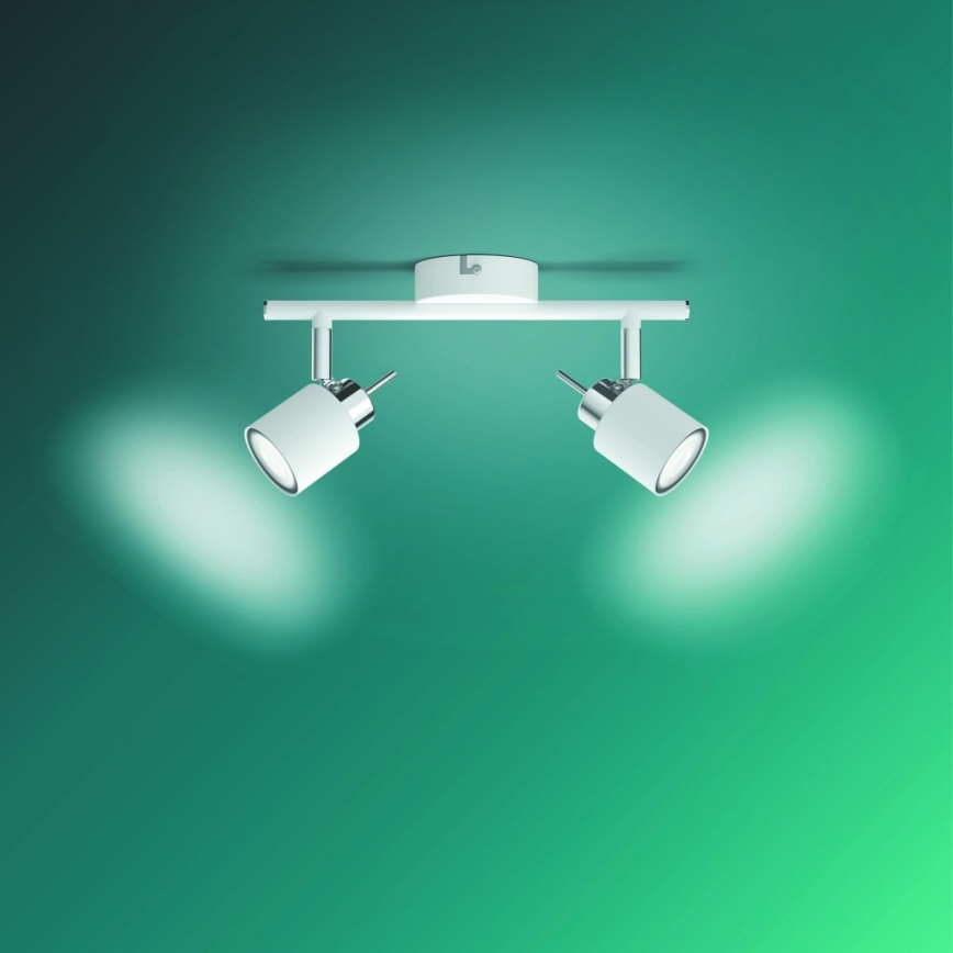 Philips - Kohdevalo 2xGU10/35W/230V valkoinen